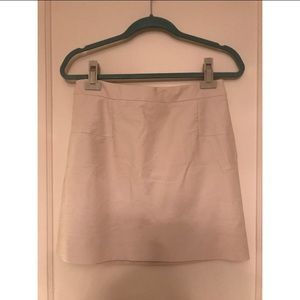 Jcrew White career mini skirt